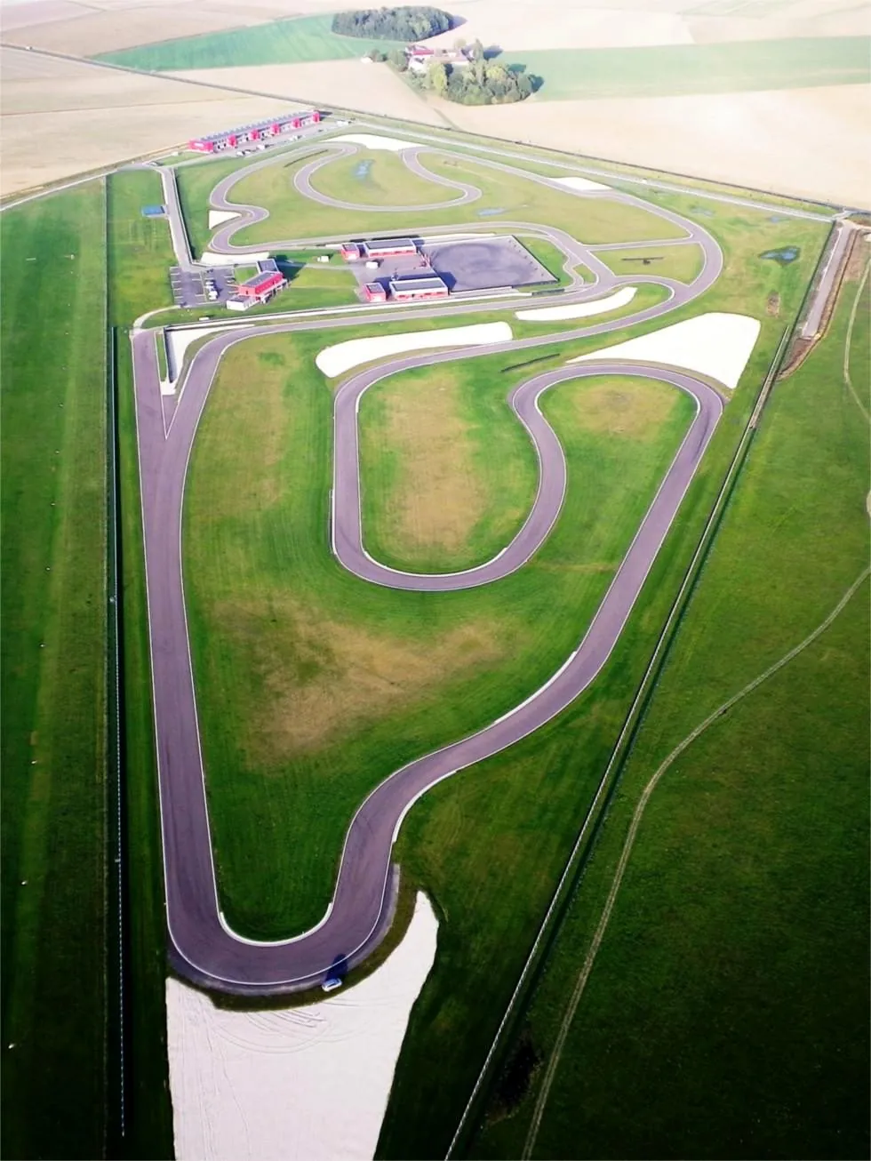 Vue aérienne du circuit