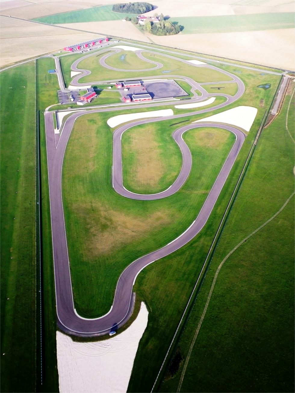Vue aérienne du circuit